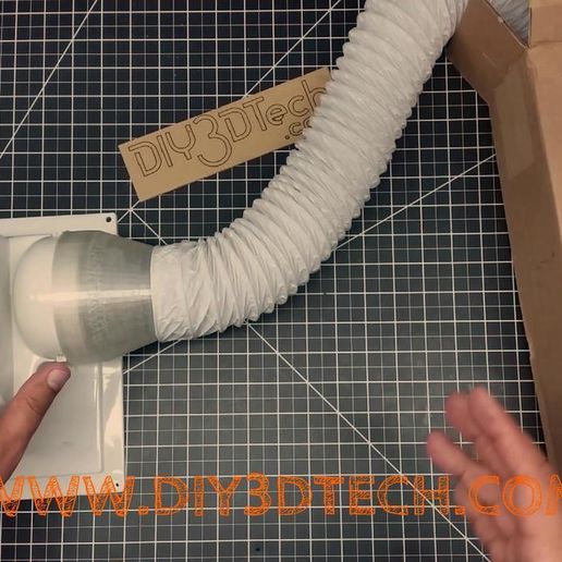 K40 eBay CO2 Laser Exhaust Fan Adapter for Marine Vent Hose!