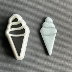 IMG_1828.jpeg Fichier STL Tampon/coupeur de cône de crème glacée・Objet imprimable en 3D à télécharger