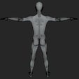 8.png Human Body Mesh In T-Pose
