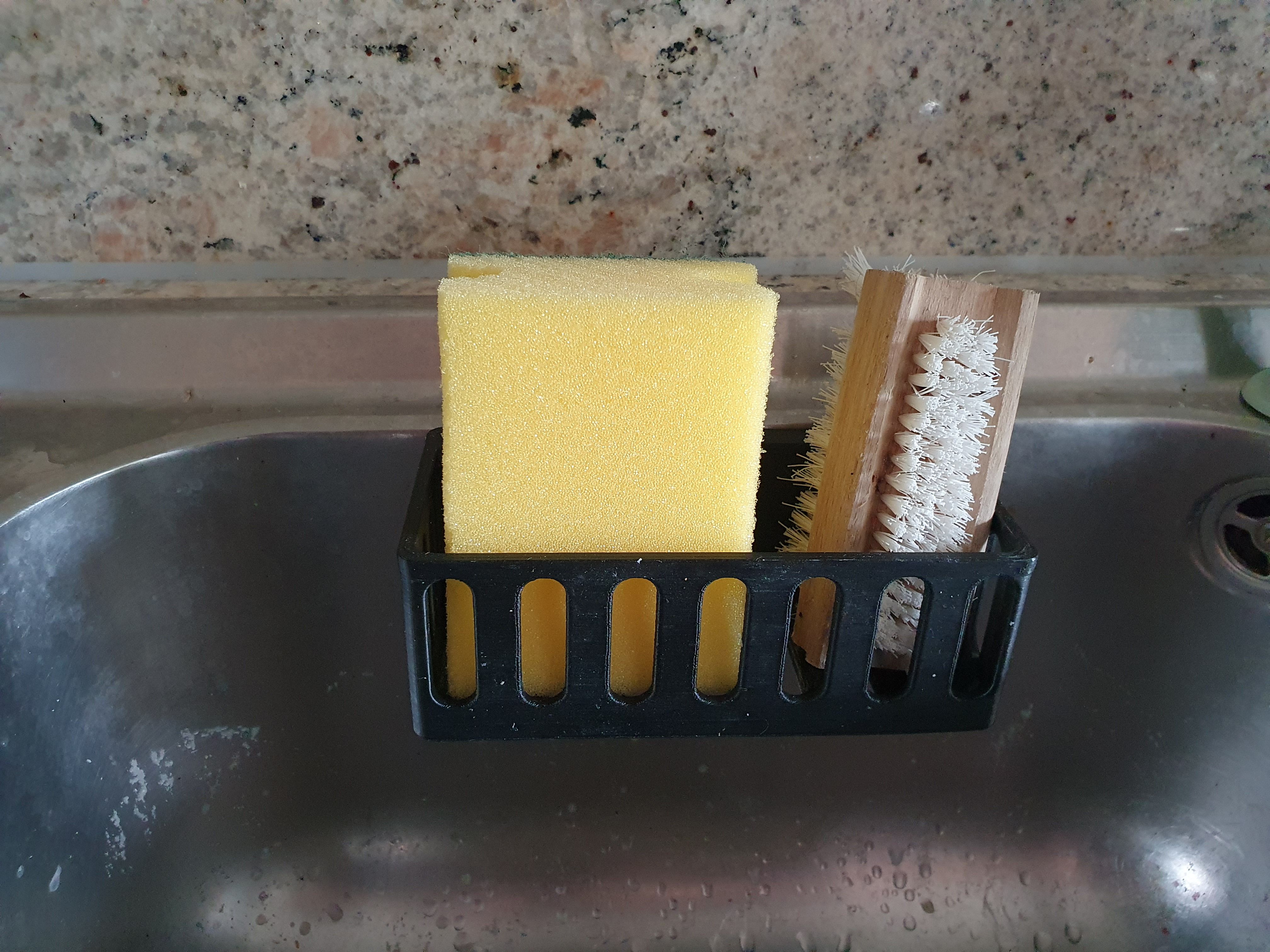 STL file Sponge storage holder kitchen・3D print object to download