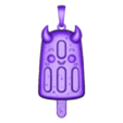 PD.stl Cute Devil Monster Popsicle Pendant