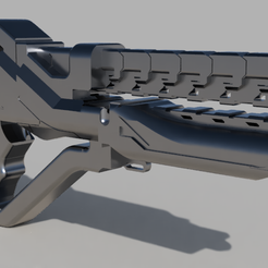 Quarian_1.png Fichier STL Carabine Reegar Quarian de Mass Effect・Plan imprimable en 3D à télécharger, TAH3DPrints