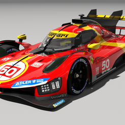 Capture1.png Datei STL Ferrari 499P LMH 2023・Design für 3D-Drucker zum herunterladen