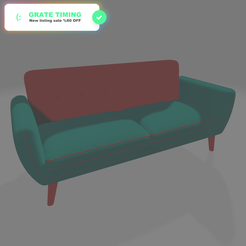 Sofa-Lazy.png Fichier OBJ Sofa / Canapé - The Lazy Boy・Modèle à imprimer en 3D à télécharger, OOFe