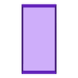 25x50mm Square Base.stl 25mm Square Bases for Rank and File Wargames (with magnet slots!)