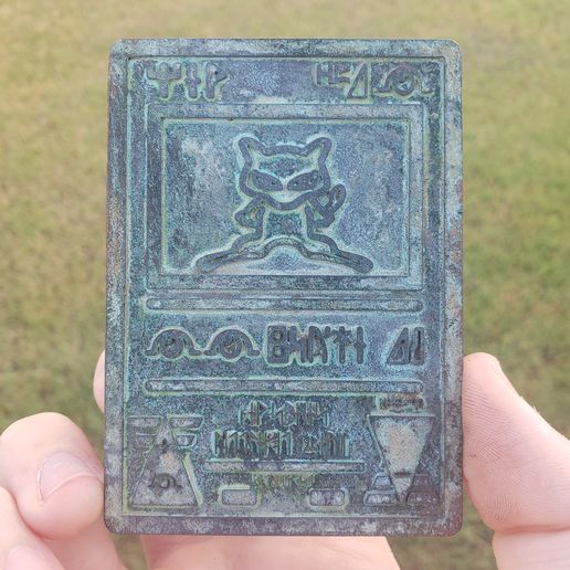 Ancient Pokemon Cards - Set 1 - Mew & Mewtwo3D Print with the Elegoo  Mars 3D printerCults