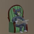 93D911EF-FA6F-4EC3-94C3-485884D4DFF6.jpeg Tom Cat reading newspaper - Tom and Jerry