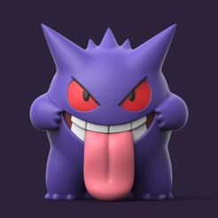 Gengar04.jpg STL file POKEMON - GENGAR・3D print design to download