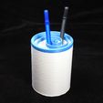 Image_1.jpg 3D Wave Shaped Pen Pencil Toothbrush Holder Cup