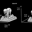 12.png Predator Dog  Model Printing Miniature Assembly File STL OBJ for 3D Printing FDM-FFF DLP-SLA-SLS inspired by the film, THE PREDATOR, from 2018