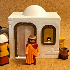 s-l1600-3.jpg STL-Datei MINIATUR ARABISCHE KRIPPE HAUS MASSSTAB FIGUREN PLAYMOBIL・3D-druckbares Modell zum Herunterladen