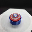 486021358_10162707752669548_5986352769958086314_n.jpg Captain America Clicker Fidget and Keychain