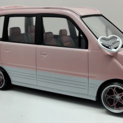 Heart SET with SK MONA wheels, steering wheel, exhaust pipe