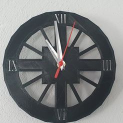 Roman-Clock.jpg Télécharger fichier STL Horloge romaine facile 2022 • Modèle imprimable en 3D, awallydog