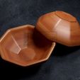Octagonal-Bowl-©.jpg Octagonal Bowl - CNC Files for Wood (STL)