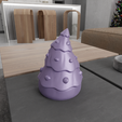 HighQuality5.png 3D Christmas Tree 4 Piece Decor with 3D Stl Files & Christmas Ornament, 3D Printing, Christmas Decor, 3D Printed Decor, Christmas Kits