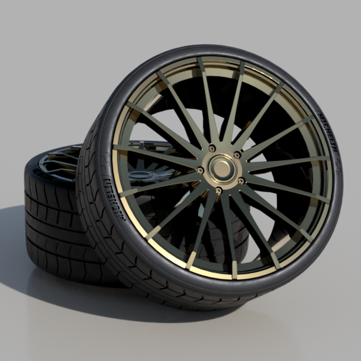 camry-v3.png Vosen VFS2 "Style" Rims with Michelin slim tiers wheels for scale models