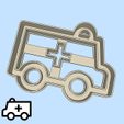 21-1.jpg Science and technology cookie cutters - #21 - ambulance car