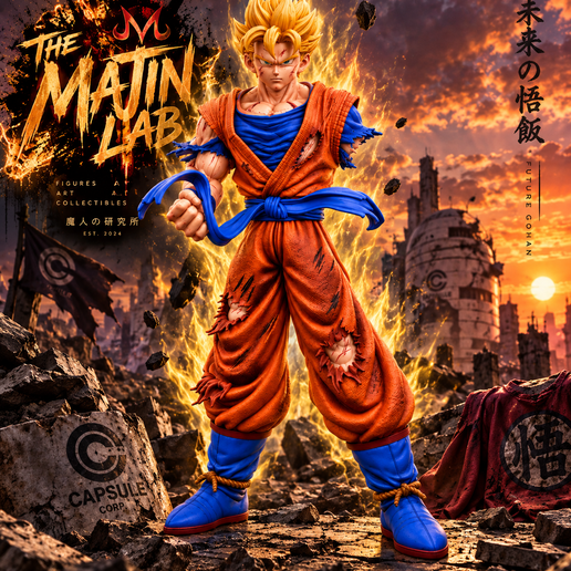 LIFE-SIZE FUTURE GOHAN Ultimate Future Warrior Edition – The Last Hope of Earth 1750mm 256X CUT