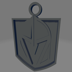Vegas-Golden-Knights.png STL file Vegas Golden Knights Keychain・3D printable design to download