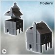 3.jpg Set of two modern ruined houses with exposed framework and ground-floor shop (45) - Modern WW2 WW1 World War Diaroma Wargaming RPG Mini Hobby