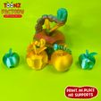 TOONZ FACTORY yd Le 3 NO SUPPORTS Флекси-принтер Apple Worm Articulated