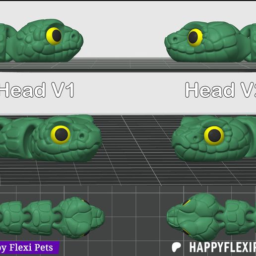 Long_snake_heads.jpg Long and thin flexi snakes (#58)