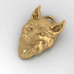 1.jpg Fichier STL gratuit Pendentif Loup Médaillon de bijouterie Modèle d'impression 3D・Design pour impression 3D à télécharger