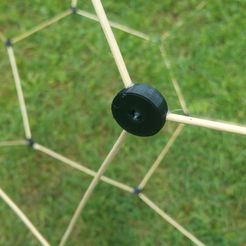 20220530_145829.jpg Truncated Icosahedron holding necklace stones with BBQ Stick