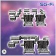 4.jpg Set of futuristic Sci-Fi fortifications with barricades, missiles, and crates (9) - Future Sci-Fi SF Post apocalyptic Tabletop Scifi Wargaming Planetary exploration RPG Terrain