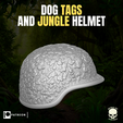 20.png Dog Tags and Jungle Helmet for action figures
