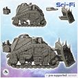 3.jpg Ork tank with large front blade and armored cab (14) - Future Sci-Fi SF Post apocalyptic Tabletop Scifi Wargaming Planetary exploration RPG Terrain