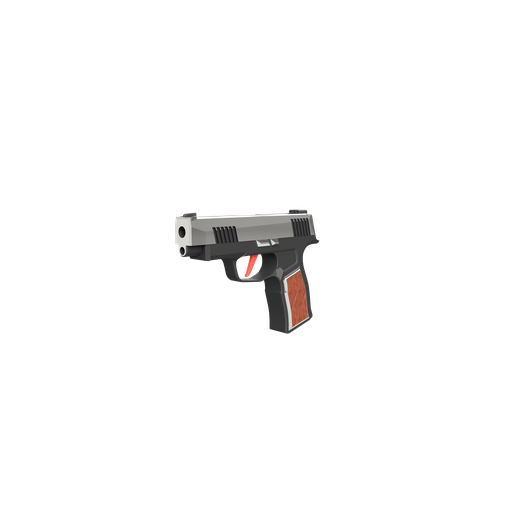 Sig Sauer P365XL – Stylized 3D Printable Model (p365xl, sig sauer, pistol model, handgun, stylized gun, 3d printable pistol, fusion360 model, pistol stl, firearm prop, toy gun model)