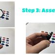 StepsArtboard 3.jpg Free 3D file Among Us ejected spinning Crewmate - EASY to print!・3D print model to download