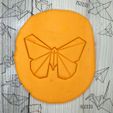 4.jpg Butterfly - origami COOKIE CUTTER - CUTTER CUTTING PLATE OR FONDANT of butterfly - 8cm