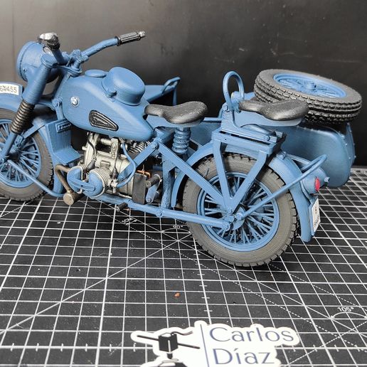 🏍️ BMW R75 motorcycle with sidecar・ 3D File for 3D printing・Cults