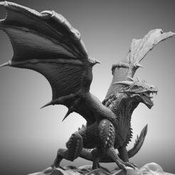 Base-Render-19261.jpg Fichier OBJ Dragon épique・Modèle à imprimer en 3D à télécharger
