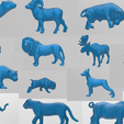animal3dmodels.png Animal Kingdom STL Files- 26-Piece land Animal 3D model collection - 3D Print Your Way to a Wildlife Adventure