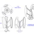 Windmill Pro ASSY DWG.JPG Pro VERTICAL AXIS WIND TURBINE mit oder ohne optionale gedruckte Lager