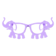 Olifantenbril met oren.obj Elephant glasses