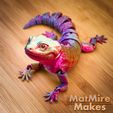 cropped-0009.jpg Leopard Gecko Articulated Toy, Print-In-Place Body, Snap-Fit Head, Cute Flexi