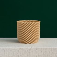 spiral-cylinder-plant-pot-slimprint.jpg Spiral Cylinder Plant pot, Vase Mode & Shelled