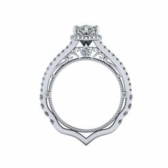 3.jpg Файл STL Обручальное кольцо Verragio с бриллиантом R4・Модель для загрузки и печати в формате 3D