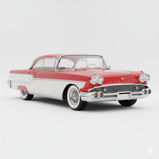 Oldsmobile Dynamic 88 car 3D, hypercar, SUV, vehicle, supercar, race car, truck, muscle car, JDM, diorama, automobile, drift car, car STL, classic car, sports car, garage, vintage car, pickup, car model, car
