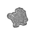 model.png Exploud Pokemon cutter and stamp, cookie cutter, form