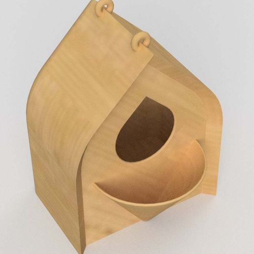 Bird house and feeder - 3D model önizlemesi