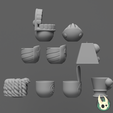 Render-20.png Digital Circus Pencil Holder / Planter Set