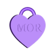Emboss.stl MOR Heart Keychain embossed