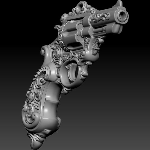 Baroque Revolver Pendant