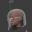boba.24.jpg Boba Fett Helmet - Mandalorian Death watch Hemet 3D print model